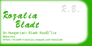 rozalia bladt business card